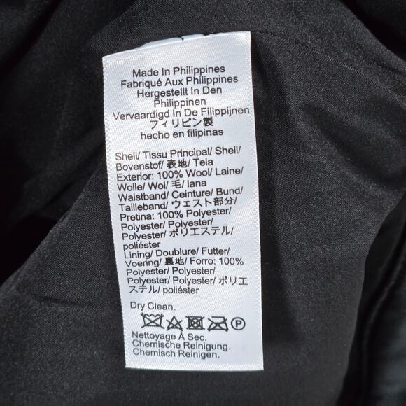 J. Crew Collection wide-leg trouser pant in tuxedo wool Black 4 NWT - Picture 7 of 16